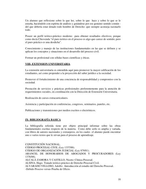 Derecho Procesal Civil II - Facultad de Derecho