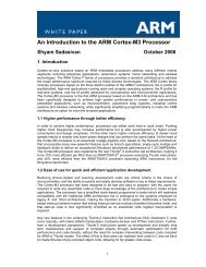 An Introduction to the ARM Cortex-M3 Processor