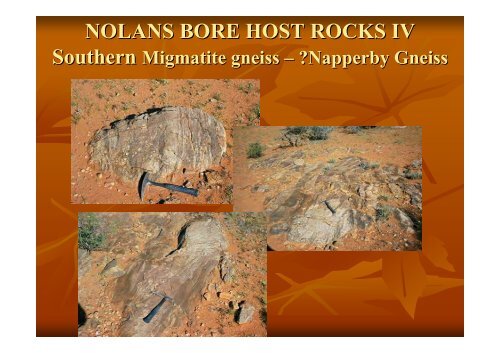 nolans bore geology i