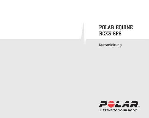 POLAR EQUINE RCX3 GPS