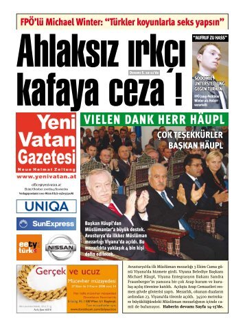 vÄ±elen dank herr hÃ¤upl - Yeni Vatan Gazetesi Online