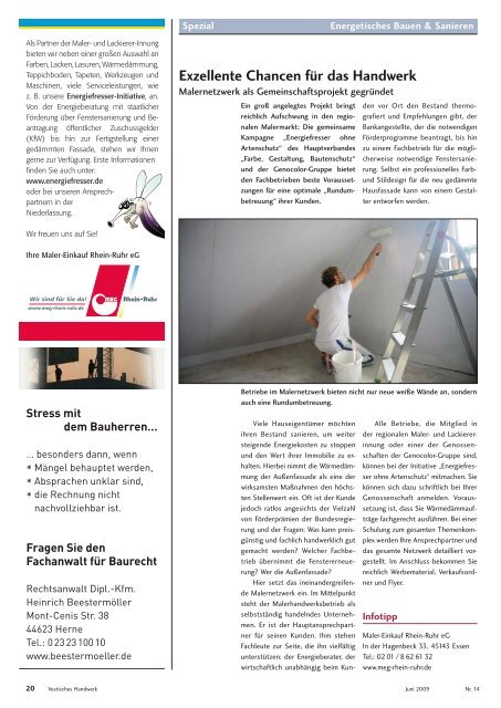 Vestisches Handwerk - Das Magazin der Kreishandwerkerschaft ...