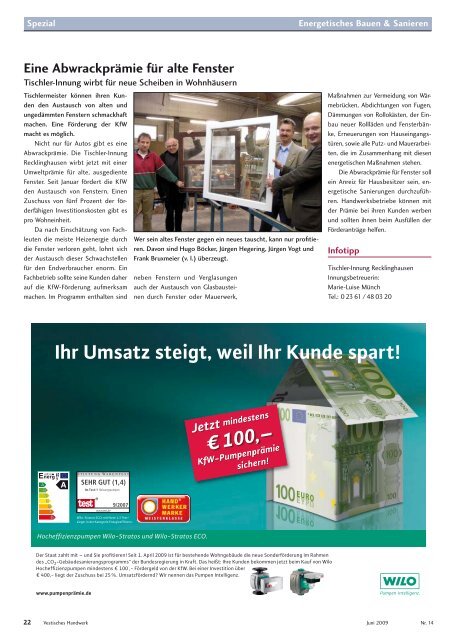 Vestisches Handwerk - Das Magazin der Kreishandwerkerschaft ...