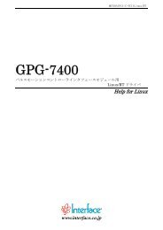 GPG-7400 - インタフェース
