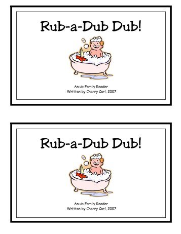 Rub-a-Dub Dub! - Little Book Lane