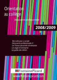 Orientation au collège - Fontainepicard