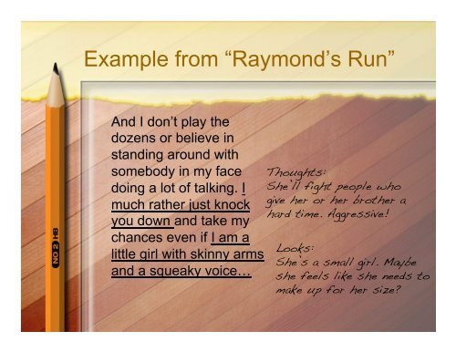 Eng I Annotation Raymonds Run PDF