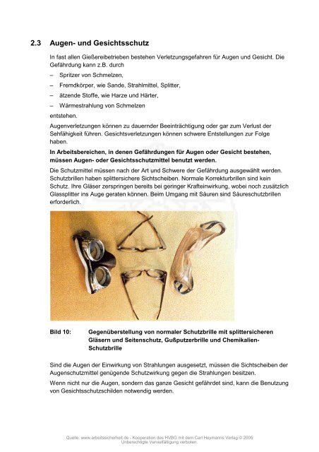 BGI 549 Sicherheitslehrbrief für Gießereiarbeiter