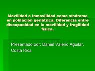 Movilidad e Inmovilidad como síndrome en población geriátrica ...