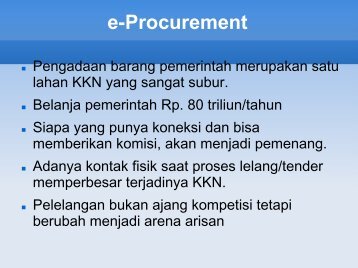 Manfaat e-Procurement - Kumoro.staff.ugm.ac.id
