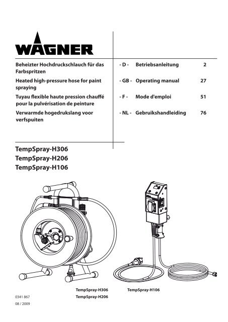 TempSpray-H306 / -H206 / -H106 - WAGNER-Group