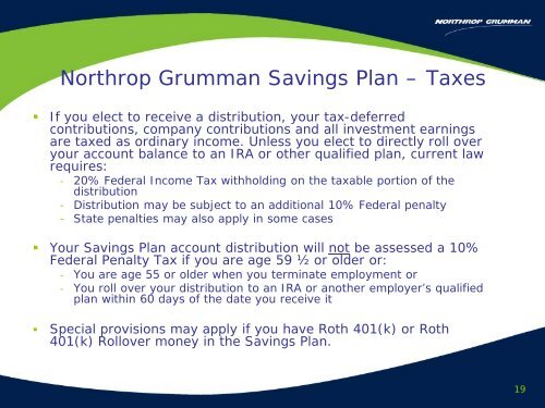 Severance and TRW Heritage Retirement Overview - Benefits Online