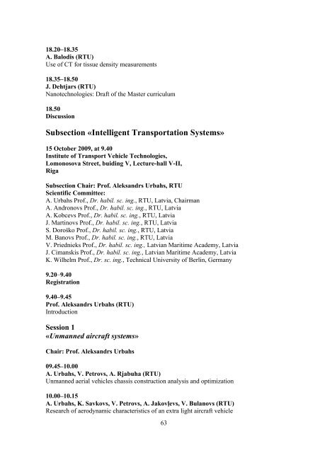 RĪGAS TEHNISKĀS UNIVERSITĀTES 50 ... - Aleph Files