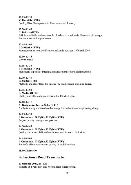 RĪGAS TEHNISKĀS UNIVERSITĀTES 50 ... - Aleph Files