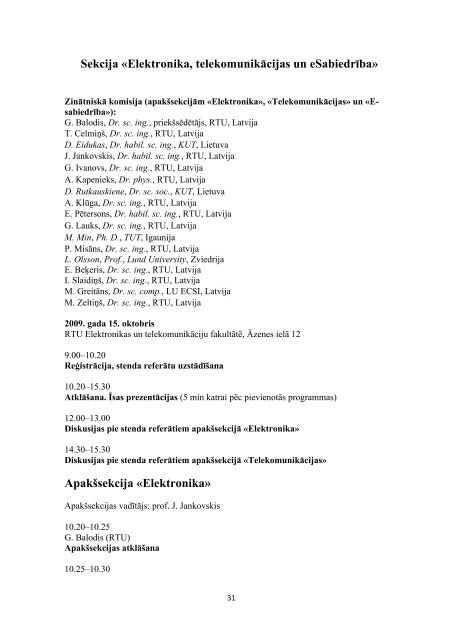 RĪGAS TEHNISKĀS UNIVERSITĀTES 50 ... - Aleph Files