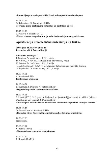 RĪGAS TEHNISKĀS UNIVERSITĀTES 50 ... - Aleph Files