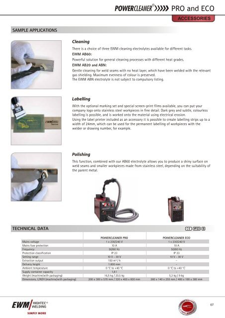 Product Catalogue 2009 - Ewm-sales.co.uk