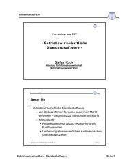 Betriebswirtschaftliche Standardsoftware - Wirtschaftsuniversität Wien