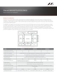 88SM97xx Series 6Gb/s SATA Port Multipliers Product Brief - Marvell