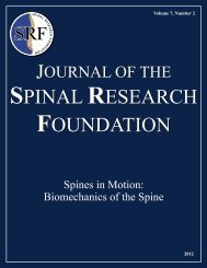 Journal of - Spinal Research Foundation