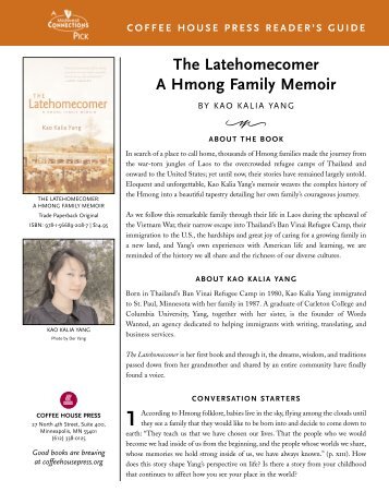 The latehomecomer a hmong family memoir