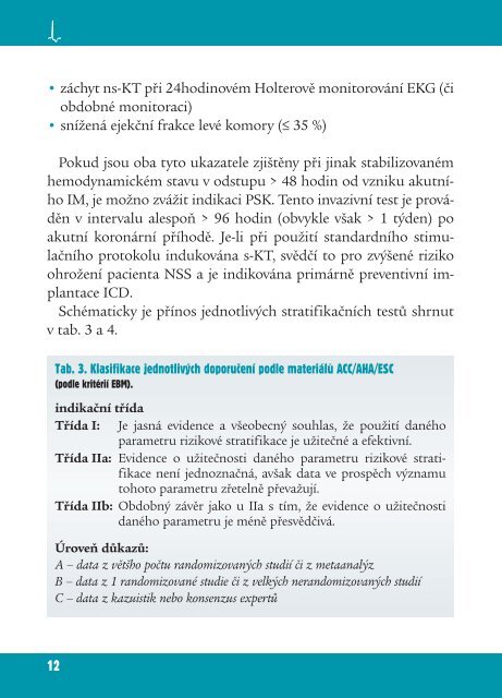 DoporuÄenÃ­ pro diagnostiku a lÃ©Äbu komorovÃ½ch arytmiÃ­