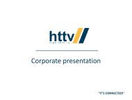 Corporate presentation - TV Connect