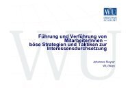Prof. Dr. Johannes Steyrer - Vinzenz Gruppe
