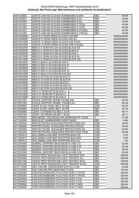 Preise zzgl. Mehrwertsteuer und anfallende ... - Allrad Horn