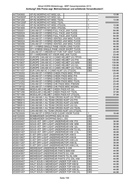 Preise zzgl. Mehrwertsteuer und anfallende ... - Allrad Horn