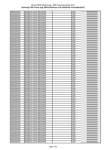 Preise zzgl. Mehrwertsteuer und anfallende ... - Allrad Horn