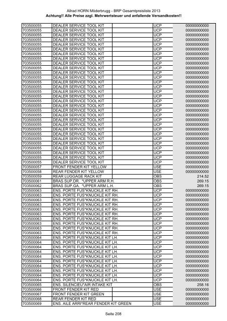 Preise zzgl. Mehrwertsteuer und anfallende ... - Allrad Horn