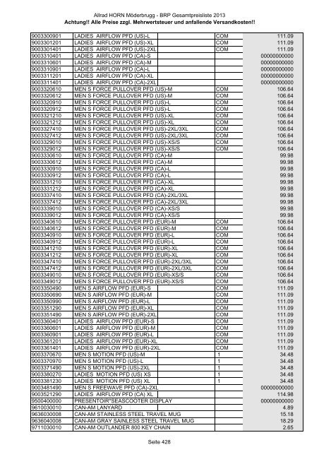 Preise zzgl. Mehrwertsteuer und anfallende ... - Allrad Horn