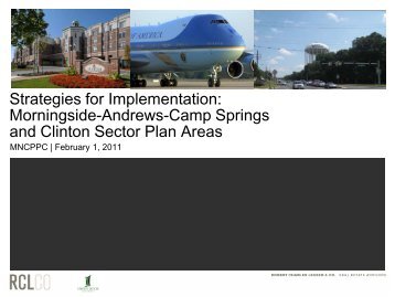 Morningside-Andrews-Camp Springs and Clinton Sector Plan Areas