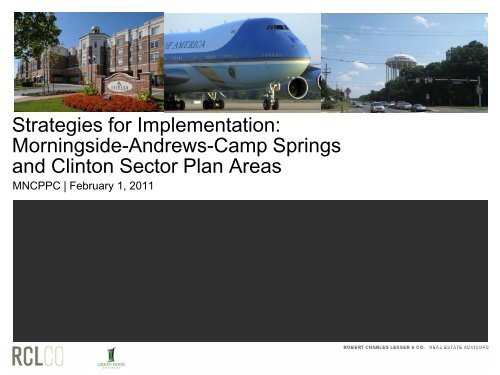 Morningside-Andrews-Camp Springs and Clinton Sector Plan Areas