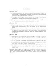 Problem Set #3 1. Problem 19.5 (a) Assuming for simplicity that ...