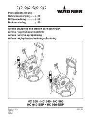 HC 920 â¢ HC 940 â¢ HC 960 HC 940-SSP â¢ HC 960-SSP - Wagner