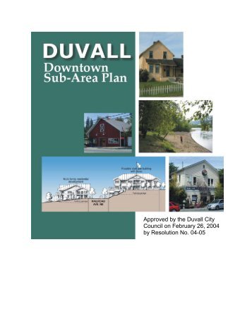 Duvall Downtown Sub-Area Plan - City of Duvall