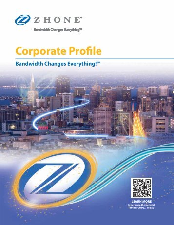Corporate Profile - Zhone Technologies