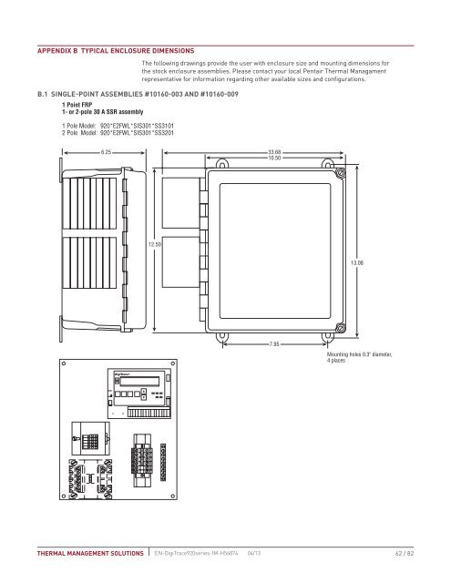 DigiTrace 920 Series Heat Trace Controller - Pentair Thermal ...