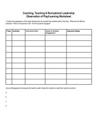 CTRL Class Observation Worksheet