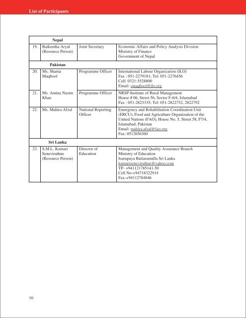 Here - SAARC Human Resource Development Centre