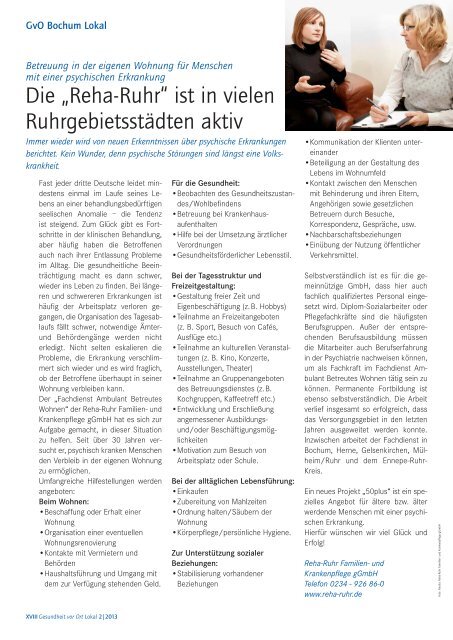 GvO Bochum 2 2013_Umschlag RZ _RZ - Gesundheit vor Ort