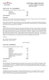 GM Pension Committee Report - CAW 199 NIAGARA
