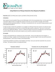 Using Global Curve Fitting to Determine Dose ... - SigmaPlot