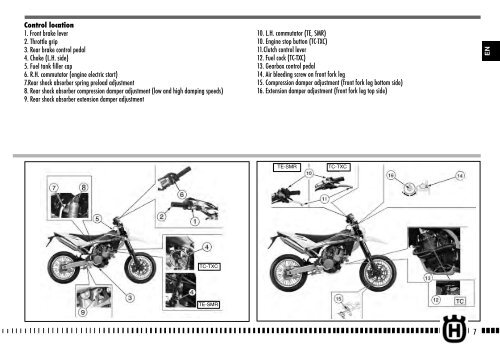 Owner's Manual 2010 TE/TC/TXC 310/450/510 - Husqvarna