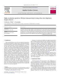 High-resolution positron lifetime measurement using ultra fast ...