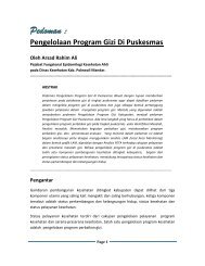 Pedoman Pengelolaan Program Gizi di puskesmas