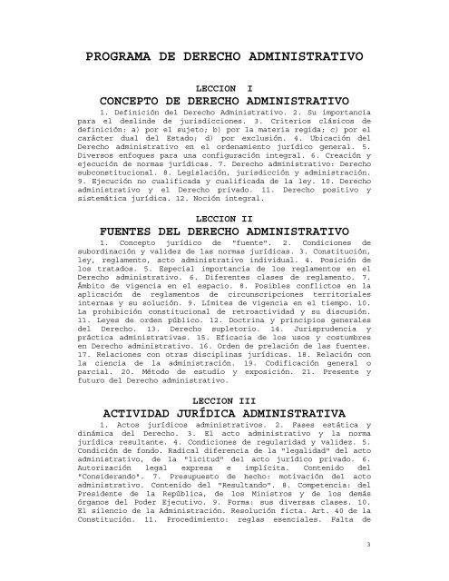 administrativo - Facultad de Derecho