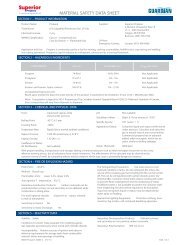 Propane MSDS - Superior Propane